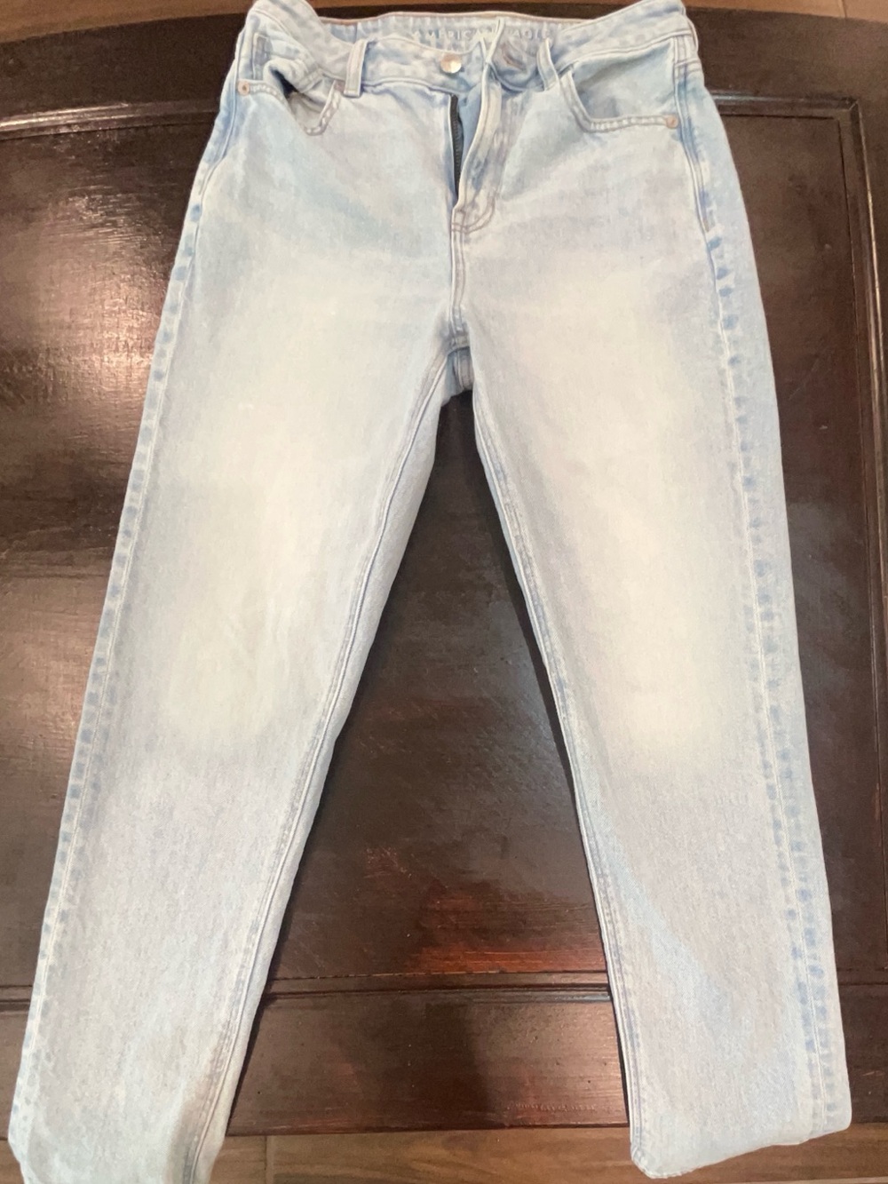 Light Wash Straight Leg Jeans